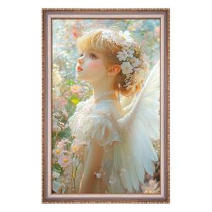 24x36 Frame Champagne Gold, Elegant Ornate 36x24 Picture Frame with Floral Trim, for 24 x 36inch Gallery Photo Pic with HD Plexiglass, 1.6in Widen 0.8in Thick, Horizontal Vertical Wall Display