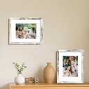 An&He 11x14 Picture Frame Set of 2, White Wood Grain Photo Frame for Wall Mounting or Tabletop Display