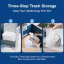 20 Pieces x Trash Compactor Bags,Fits 15 Inch Rectangular Drawer Compactors, White Heavy Duty Compressed For Home Office Kitchen Bathroom Bedroom Pets Livingroom, 15 Gallon Capacity (20 Pieces)