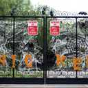 10 x Alotpower Halloween Decorations Metal Tin Sign for Outdoor Yard, Garage Wall, Rustic Vintage Beware of Well Just Beware, 7.8x11.8in