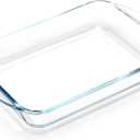 Pyrex 2.6 Quart Glass Baking Dish, 9x13x2.2'' Rectangular Baking Dishes for Oven, Tempered Glass Casserole Dish Cooking Oven Bake