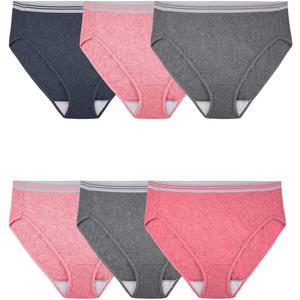 Fruit of the Loom Women's Plus Size Underwear, Fit for Me, Designed to Fit Your Curves (9)