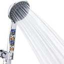 Briout Filtered Shower Head with Handheld, High Pressure 5 Spray Mode Showerhead with Hose Bracket Filter for Hard Water