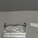 Clear Bag for Stadium Events, Clear Purses for Women, Stadium Approved Crossbody Bag (Silver)