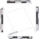 Mahjong Racks with Pushers, Anti-Slip Design Clear All-in-One Mahjong Racks and Pushers - Modern American Mahjong Tile Racks Set of 4 (Transparent)