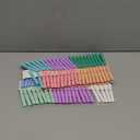 100Pcs Colored Clothespins Bulk, 2.9 Inch Clothes Pins Wooden for Crafts, Pastel Colorful Clothespins for Hanging Clothes Picture, Laundry Clips Cheer 10 Colors