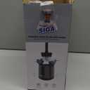 MR.SIGA Toilet Bowl Brush and Holder, Premium Quality, with Solid Handle and Durable Bristles for Bathroom Cleaning, Black, 1 Pack (One Size)