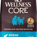 Wellness CORE Dry Dog Food, Wholesome Grains, High Protein, Natural, Ocean Whitefish & Herring Recipe (22-Pound Bag)
