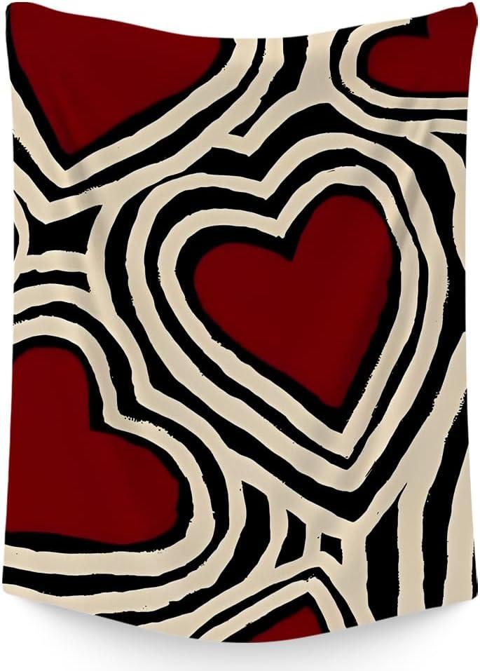 Fadal Downtown Girl Y2k Wall Art,Aesthetic Heart,Trendy Decorative for Women Girls Living Room Bedroom Dorm,51x59Inches