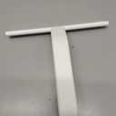 dancemoon JustHang Shower Squeegee for Glass Doors, All-One-Piece Silicone with Built-in Hook Design for Easy Hanging, Household Window Mirror Squeegee for Bathroom, Glass, Kitchen, Tile Wall, Car (Classic White)