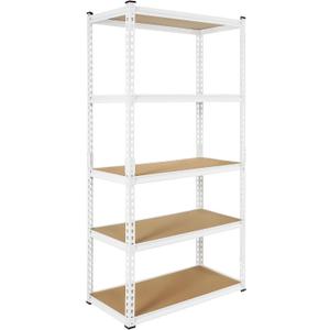 PACHIRA E-Commerce 72" Metal Shelving Units and Storage, 5 Tier Adjustable Storage Shelves Utility Shelf Industrial Shelving for Garage, Pantry, Kitchen, Living Room, 31.5" W x 16.5" D x 72" H