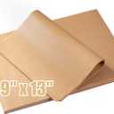 GOAUS Parchment Paper Sheets 13 x 9 Inch, Precut Unbleached Baking Sheets 150 Pcs for Baking, Air Frying, Cooking, Grilling, Steaming, Rectangular Baking Paper Fits Air Fryer, Oven, Microwave