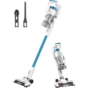 Eureka NEC180 RapidClean Pro Cordless Stick and Handheld Vacuum Cleaner for Hard Floors, Battery-Operated Portable Vacuum Cleaner with Maximum Efficiency Powerful Suction White