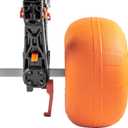 YakAttack TowNStow Air-Filled Balloon Sand Tire – 14" x 7" | PVC Kayak Cart Wheel for Soft Sand & Mud | Push-Button Swap | Fits All TowNStow Carts | Single Pack – Orange/Black
