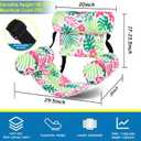 Blueweenly 2 Pack Inflatable Pool Float for Adult Adjustable Hammock Float Chair Fabric Pool Lounge Chairs Blow up Water Chairs Rafts for Summer Swimming Party Fun(Tropical,Pink, Yellow)