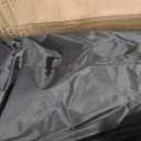 Jon Boat Cover 10-12 ft, 420D Oxford Cloth PU Waterproof Jon Boat Waterproof Trailerable Boat Covers with Windproof Straps, Removable Drop sandbag, Jon Boat Beam Width up to 56 inch, Black