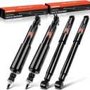 A-Premium Front and Rear Shocks Compatible with [RWD] Chevy Silverado 1500 (Classic) & GMC Sierra 1500 (Classic), 1999-2007, Extended/Standard Cab - 4x Replacement Suspension Shock Absorber Strut