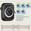 Sport Silicone Band Compatible with Apple Watch Bands 40mm 38mm 41mm 44mm 45mm 42mm 49mm Women Men,Soft Wristband Waterproof Replacement Sport Strap for iWatch Bands Series 9 8 7 6 5 4 3 2 1 SE Ultra