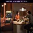 Philips Hue Smart LED A19 Bulb 4-Pack, Warm White Light 2700K, E26 Base, 9W, 810 Lumens, Dimmable LED Bulbs, Works with Alexa, Google Assistant, and Apple Home