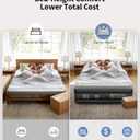 OhGeni 20" Raised Cal King Air Mattress with Built in Pump, Keep Feet from Dangling, Extra Length Blow up Mattress, Back-Friendly Airbed for Guests, Luxury Comfort for People(190CM Height), 700lbs