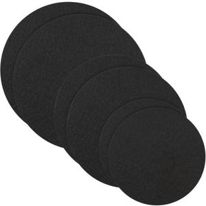 Plant Saucers for Indoors, 6PCS Round Felt Plant Mat Reversible Fabric Coaster Mat Absorbent Waterproof Plant Pot Saucers for Gardening, Indoor and Outdoor Pots, DIY Craft Supplies(4, 6, 8) (Black)