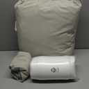Amazon Basics Patio Chair Cushion with Back, 22x22x3 inches, Beige, 1-Pack