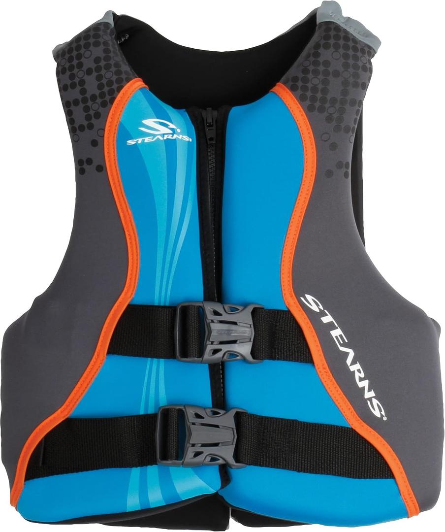 Stearns Kids Hydroprene Life Vest, USCG Approved Type III Life Vest for Kids Weighing 50-90lbs, Great for Pool, Beach, Boat