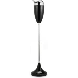 CO-Z Adjustable Ashtray, Smokeless Odorless Indoor Outdoor Floor Standing Ash Tray with Lid for Home Patio Cigarettes Ash Butt Disposal, Windproof Balcony Ashtray in 20", 27.5", 35" Heights, Black