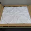 Art3d Decorative Ceiling Tile 2x2 Glue up, Suspended Ceiling Tile Pack of 12pcs White Floral