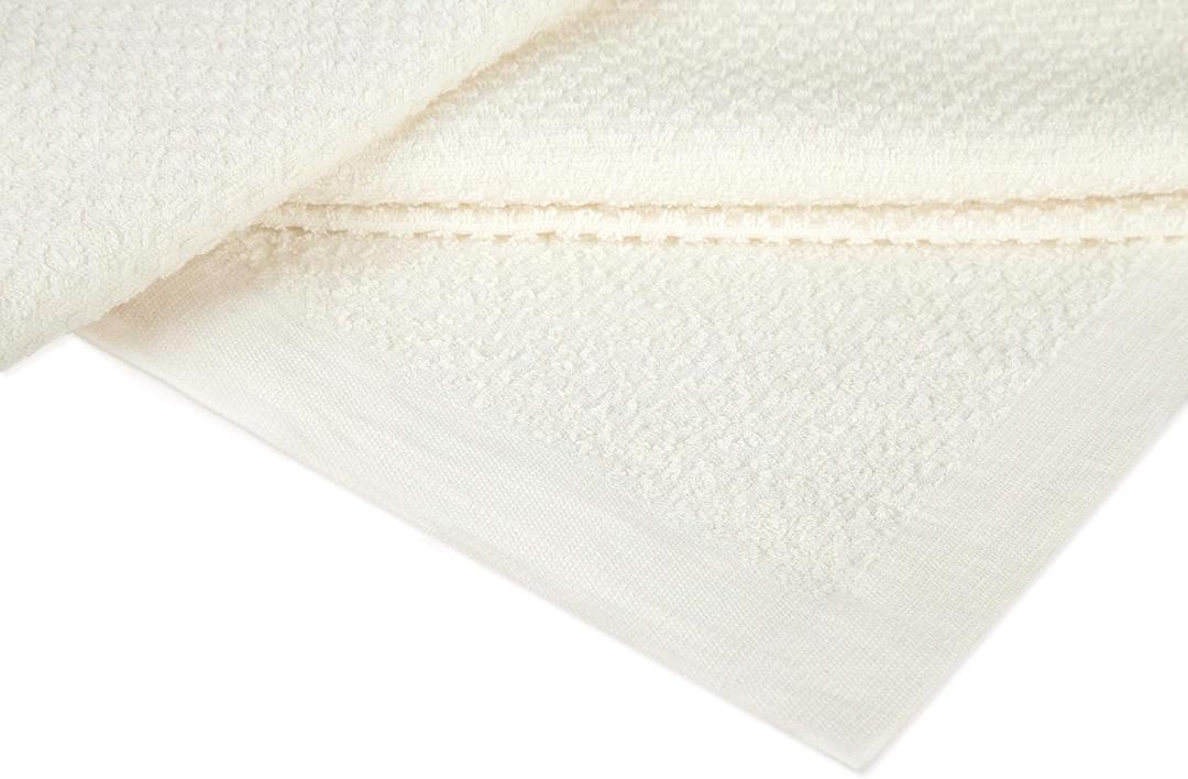 Crover Collection All Season Thermal Terry Lush Cotton Blanket with Deep Plain Edge Border Durable and Soft King Size 108"x90", Natural