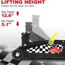 Jack Boss Floor Jack 1.5 Ton (3,000 LBs) Hydraulic Car Jack, Lifting Range from 5.1 Inch to 12.6 Inch, Fits Sedans Automotive Black