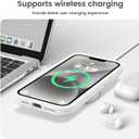 Vooii Compatible with iPhone 13 Pro Case, Liquid Silicone Upgrade [Camera Protection] [Soft Anti-Scratch Microfiber Lining] Shockproof Phone Case for iPhone 13 Pro 6.1 inch - White