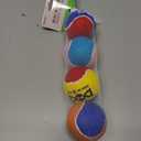 Squeaky Balls for Dogs, Squeaky Dog Toys Balls for Fetch, Funny Puppy Chew Toys, Built-in Squeaker, Idea for Doggie Birthday Gift, Medium - 4 Pack (Mixed Color A)