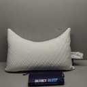 Sidney Sleep Adjustable Curved Contour Fill Pillow  Queen Size  for Side and Back Sleepers  Neck & Shoulder Comfort Support  Extra Fill Included (White) (Queen (Pack of 1))