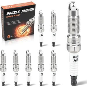 SP509 Double Iridium Spark Plugs for 2008-2019 Ford F-150 F-250 F-350 F-450 Expedition Explorer Mustang, Lincoln Navigator, Mercury Mountaineer & More F-Series Models Replace# PZNAR6A11H HJFS24FP