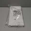 2 Pack 40 Gallon Disposable Trash Cans Reusable Garbage and Recycling Bins Trash Can Bin for Parties Events Wedding Birthday Activities, 31 Height x 16 Width x 16 Depth(White)