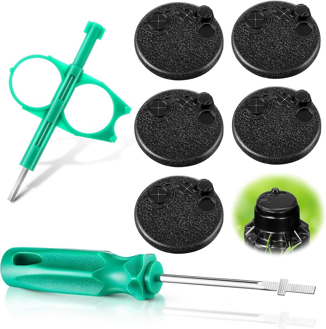 7 Pack Sprinkler Rubber Head Cap Tool Kit Compatible with Hunter PGP Rotor, Sprinkler Protective Rubber Cap Replacement, Lawn Irrigation Parts for Automatic Irrigation Water System