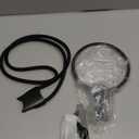 Hands Free Magnifying Glass with Light for Reading, 10X Neck Magnifying Glass with Light for Close Work with Real Glass Lens, Flexible Gooseneck Large Magnifier for Low Vision Elderly, Seniors