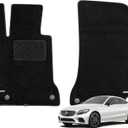 WENNEBIRD Superior Carpet Front Row Floor Mats for 2016-2023 Mercedes-Benz C-Coupe (C205) (Not for Sedan), 0.6-Inch Ultra-Thick, Noise-Reducing, All-Weather Waterproof Anti-Slip 2-Pc Set