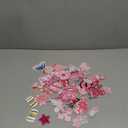 NICEVINYL Pink Iron on Patches for Girls: 60PCS Girly Random Embroidery Patches for Backpacks Clothing Hats Jackets Pants Decor - Assorted Cute Sew on Appliques for DIY Accessories