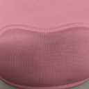 Office Mousepad with Gel Wrist Support - Ergonomic Gaming Desktop Mouse Pad Wrist Rest - Design Gamepad Mat Rubber Base for Laptop Computer -Silicone Non-Slip Special-Textured Surface (01Pink)