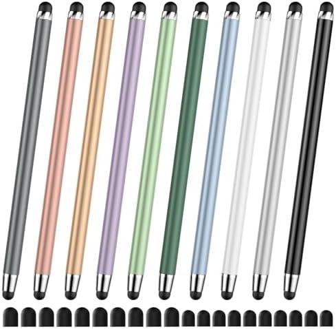 10 PCS Stylus,Stylus Pen for Touchscreen,Stylus 2-in-1 High Sensitivity & Precision Suitable for Touch Screens of iPhone/ipad/Android Tablets(10 Stylus Pen + 20 Tips)