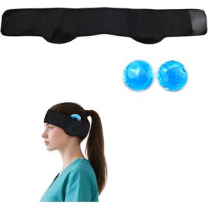Breathable Post-Surgical Ear Compression Headband for Otoplasty Recovery, Adjustable Cold Pack Compatible Head Wrap, Post-Op Ear Support Band for Men & Women