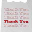 SSWBasics Premium Thank You T-Shirt Bags - 500 - Pack, 18 x 8" x 30", .48mil HDPE Thickness - Ideal for Restaurants, Retail, Grocery, Takeout - Standard Supermarket Size - Strong and Durable (18"x8"x30")