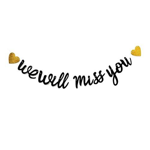 We Will Miss You Banner Bunting Goodbye Party Banner Retirement Banner for Going Away Party Decorations Retirement Decorations Farewell Decorations Party Army Party Decorations Graduation Work Supplie