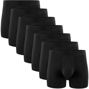 5Mayi Men's Underwear Boxer Briefs Cotton Regular Long Mens Boxer Briefs Underwear Men Pack, Large