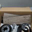 ZMISHIBO 42 Inch Ceiling Fan with Light, App&Remote Control, Flush Mount Low Profile, Dimmable 20W LED Light, Quiet Reversible Motor for Bedroom, Living Room, Apartment, Black