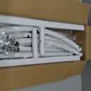 6FT Wedding Arch Backdrop Stand, White Metal Arch Stand for Wedding Ceremony, Birthday Party, Baby Shower, Graduation, Floral Balloon Decoration