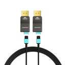 RUIPRO 8K Detachable Full Fiber Optic Armored 8K60Hz Cable 1.4 100FT, 32.4 Gbps, Supports 4K@144Hz, HDR, HDCP 2.2&2.3, FreeSync & G-Sync, Compatible with RTX 4090/3090 Ti/RX 7900 XTX
