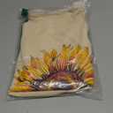 Ykomow Sunflower Shirts Floral Print Graphic Tees Womens Casual Mothers Day Shirt 4th of July T Shirt (Large, Cream)